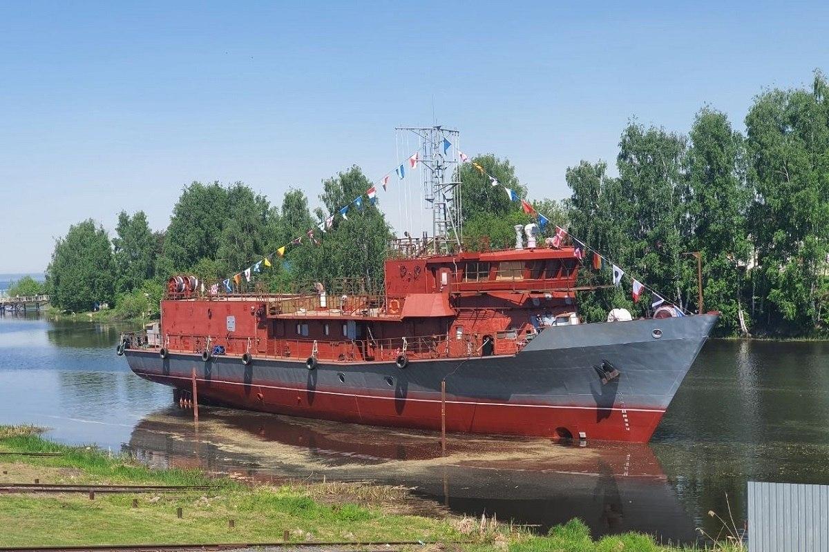 Для російського військово-морського флоту було спущено на воду перше судно-торпедолов нової модифікації (фото). 1 Для російського флоту спустили на воду перше судно-торпедолов оновленого проєкту (фото)