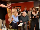 Іван Марчук відвідав свою ювілейну виставку в Музеї історії Києва 14