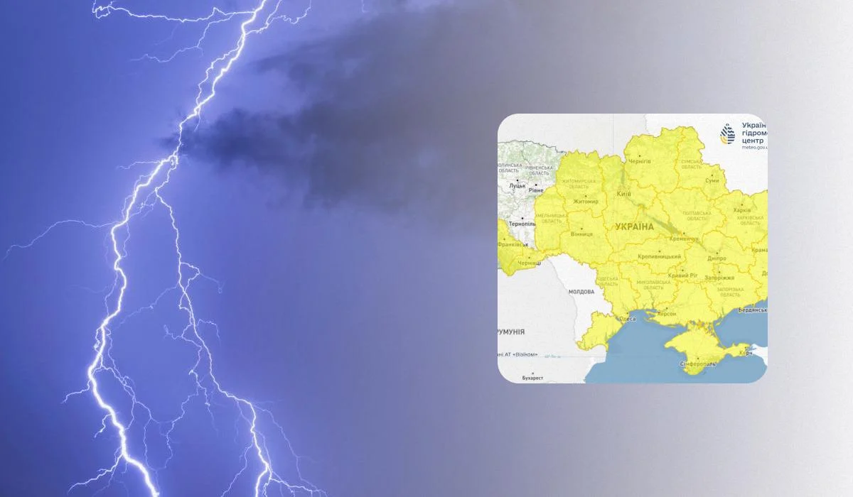 Укргідрометцентр оголосив І рівень небезпеки: негода омине лише 5 областей (список)