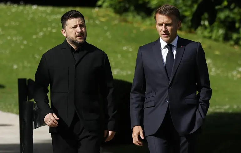 Макрон та Зеленський під час зустрічі на саміті G7 обговорили питання, пов'язані з Дональдом Трампом. 1